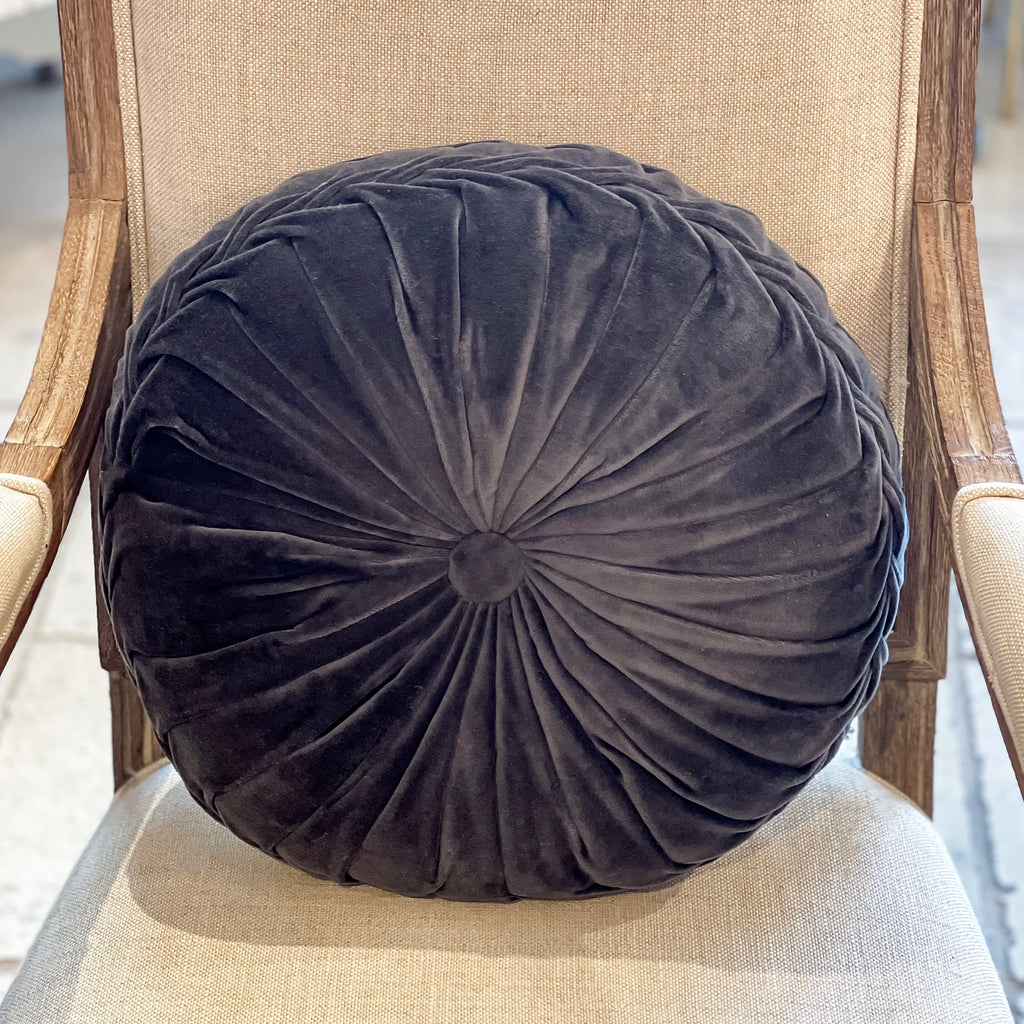 Rosewater Pillow in Charcoal Grey