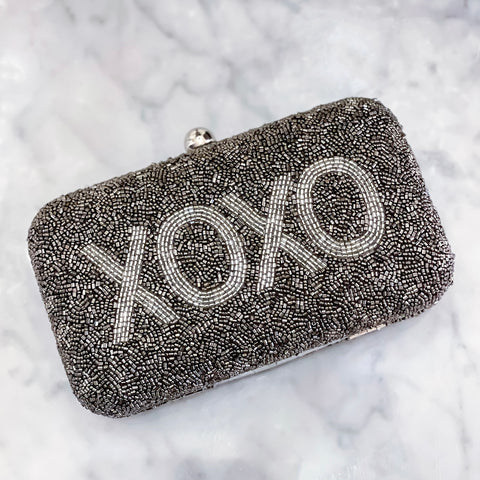 XOXO Beaded Evening Clutch