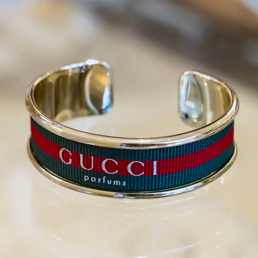 Designer Inspired Cuff Bracelet in Multi & Gold