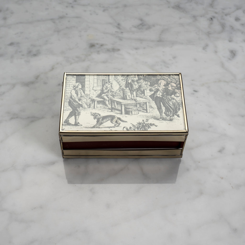 The Parisian Toile Matchbox Cover