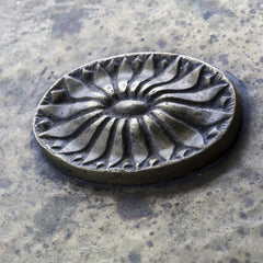 Vintage Hammered Brass Storage Box