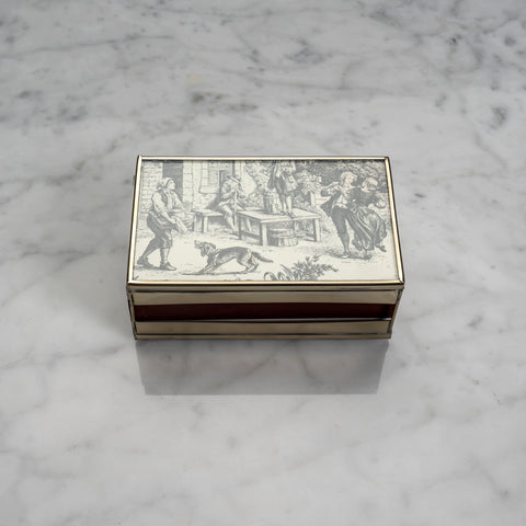 The Parisian Toile Matchbox Cover
