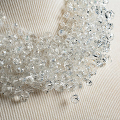 Crystal Cluster Necklace in Clear
